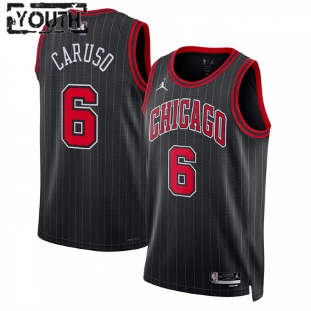 NBA Børn Trøje Chicago Bulls Alex Caruso 6 2022-23 Jordan Statement Edition Sort Swingman NBA Børn Trøje Chicago Bulls Alex Caruso 6 2022-23 Jordan Statement Edition Sort Swingman